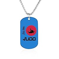 Japan Judo Flag Necklace Personalized Picture Pendant Necklace Jewelry for Men Women Gift