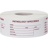 Pathology Specimen Medical Healthcare Labels 1.125 x 2.375 Inch 500 Total Labels