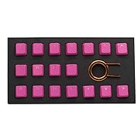 Taihao Rubber Keycap Set (18) - Neon Pink