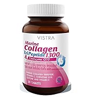 1 Vistra Marine Collagen Tripeptide 1300 Coenzyme Q10 Anti Aging Reduce Wrinkle