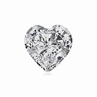 1.40 Cts of 7 mm AA Heart Loose Natural White Sapphire (1 pcs) Gemstone