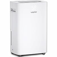 Waykar 50 Pints Dehumidifier for Home, 4500 Sq. Ft Dehumidifiers for Basement with Drain Hose, Auto-Defrost and Dry Clothes Function, Intelligent Humidity Control