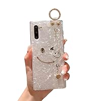 LeLeYun for Samsung Galaxy Note 10 Case [NOT PLUS] Cute Pattern Plating Sparkle Bling 6.5