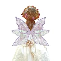 Fairy Wings Transparent Fairy Wings Costume, Glitter Butterfly Wings Dress Up Accessories
