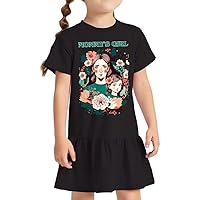Mommy's Girl Toddler Rib Dress - Floral Girls' Dress - Art Toddler Dress