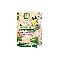 Dr. Tea Wellness Moringa Herbal Tea with Ginger Flavor - 20 Tea Bags