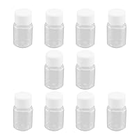 Bettomshin 30Pcs 30ml PE Plastic(Food Grade) Bottles, Wide Mouth Lab Reagent Bottle, Liquid/Solid Sample Seal Sample Storage Container