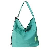 KCOOJO Canvas Bag Shoulder Bags Crossbody Bag with Multiple Pockets Shoulder Tote Bag for Women