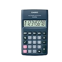 Casio HL-815L Pocket Calculator, 8-Digit Display with Square Root, Black