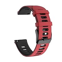 Smart Watch Silicone Strap Band for 20mm Universal, 22mm Universal Smartwatch Watchband Bracelet Wristband (Color : Color A, Size : 22mm Universal)