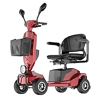 4 Wheel Mobility Scooter for Adults, Mobility Scooter - 25 Miles Range, 6 mph, Smart Safety Features, Rotating Swivel Seat, Headlight, Basket, Charger Included