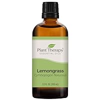 Plant Therapy Lemongrass Essential Oil 100% Pure, Undiluted, Natural Aromatherapy, Therapeutic Grade 100 mL (3.3 oz)