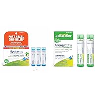 Boiron Homeopathic Bundle: Hydrastis Canadensis 6C for Post-Nasal Drip (3 Count) + AllergyCalm On The Go for Allergy Relief (2 Count)