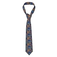 Stylish Sunflowers Print Men'S Novelty Necktie Ties With Unique Wedding, Business,Party Gifts Every Outfit