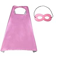 Capes and Masks For kids Double Side Dress up Costumes Christmas Halloween Cosplay Gift For Boys Girls