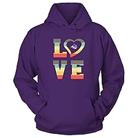 FanPrint Abilene Christian Wildcats - Stacked Love - Heart Shape - University Team Logo - T-Shirt