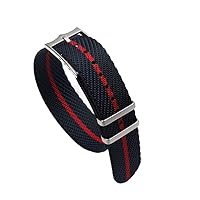 20mm 22mm Premium Grade NATO Zulu Watch Strap Nylon Replacement Watch Strap for Tudor Adjustable Strap Bracelet Pin Buckle (Color : 3 Strap, Size : 22mm)