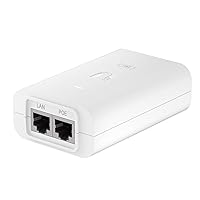 Ubiquiti POE-24-24W-G-WH Power Over Ethernet Injector - 24 V DC Output - Wall Mountable - White