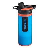 GRAYL GeoPress 24 oz Water Purifier Bottle - Filter for Hiking, Camping, Survival, Travel (Bali Blue)