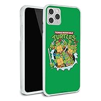 Teenage Mutant Ninja Turtles Group Retro Protective Slim Fit Hybrid Rubber Bumper Case Fits Apple iPhone 8, 8 Plus, X, 11, 11 Pro,11 Pro Max