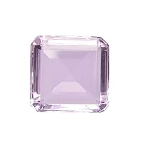 REAL-GEMS Topaz Loose Stone 105.50 Ct. Finest Emerald Cut Baby Pink Topaz Loose Gemstone for Home Decor