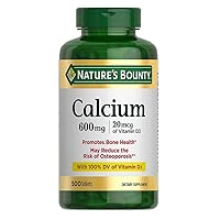 Nature's Bounty Calcium + D3 Tablets, 600mg