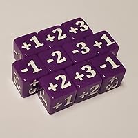10x Purple Micro CCG Stats and Damage Modifier Dice Compatible with Disney Lorcana and Magic: The Gathering (10mm)