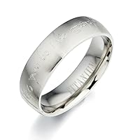 Gemini Custom Bride Plain Matte & Polish Anniversary Titanium Wedding Ring width 5mm Valentine's Day Gift