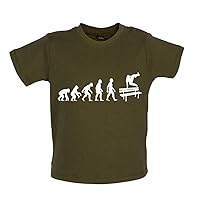 Evolution of Man Free Running - Organic Baby/Toddler T-Shirt