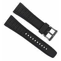 26MM RUBBER WATCH BAND STRAP FOR SEIKO VELATURA KINETIC WATCH SRH006/SPC007 PVD
