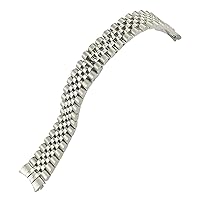 20mm Quality 316L Stainless Steel Watch Band Fit For DATEJUST 36mm M126234 Silver Golden Business Metal Strap Men