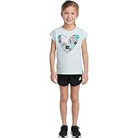 adidas girls Graphic Tee & Gym Shorts T-shirt Set