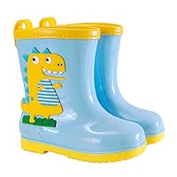 Holibanna 1 Pair Children's Dinosaur Shoes for Canvas Toiletry Rain Kid Rain Shoes Rainshoes Student Candy