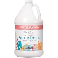 Botanicals Soothing Butter Lotion for Dry Skin, Champagne Mimosa, 100% Vegan & Cruelty-Free, Citrus Blend Scent, 1 Gallon (128 fl oz) Refill