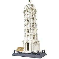 BlueBrixx 5214 Brand Wange - The Leaning Tower of Pisa Made of 1334 Building Blocks Compatible with Lego Supplied in Original Packaging