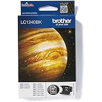 BROTHER LC-1240BK Inkjet Cartridge, Black, Single Pack, Standard Yield, Includes 1 x Inkjet Cartridge, Genuine Supplies