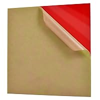 Cast Plexiglass Acrylic Sheet (Opaque Red, 1 Piece, 12 x 12 Inch, 0.118
