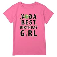 STAR WARS Yoda Best Birthday Girls Short Sleeve Tee Shirt