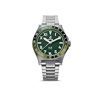 BOLDR GMT Serengeti Automatic Men's Wristwatch with California Dial - Matt Green