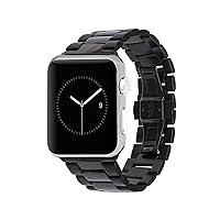 Case-Mate - Metal Linked Band - 42mm 44mm Stainless Steel Apple Watch Band - Apple Watch Series 1, 2, 3, 4, 5 - Black, Model:CM034064