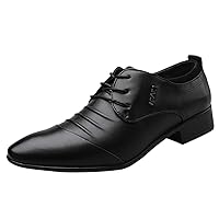 Leather Shoes Men Dress Casual Male Leather Men Shoe Wedding Suit Business Shoes Comfortable Lace Shoes Men's Leather Shoes Formal Shades Men