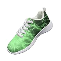 Children's Casual Shoes Fashion 3D Lightning-Printed Shoes Round Head Flat Heel Loose Comfortable Walking Travel Sneakers Accept Customization