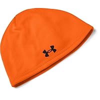 Under Armour mens Outdoor Fleece Beanie , Blaze Orange (825)/Black , One Size Fits All