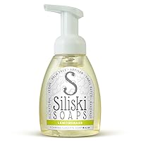 Simple Skincare by Siliski Foaming Glycerin Soap, All Natural, Vegan and Palm Free - Lemongrass, 8 FL Oz