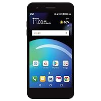 LG Phoenix 4 AT&T Prepaid Smartphone with 16GB, 4G LTE, Android 7.1 OS, 8MP + 5MP Cameras - Black (Renewed)