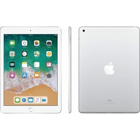 2018 Apple iPad (9.7-inch, Wi-Fi, 128GB) - Silver (Renewed)