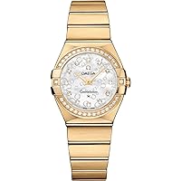 Omega Constellation 18k Yellow Gold Women's Fashion Watch - 123.55.27.60.55.016