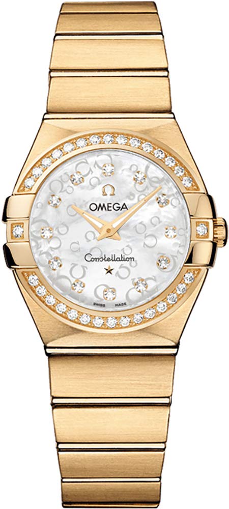 Omega Constellation 18k Yellow Gold Women's Fashion Watch - 123.55.27.60.55.016