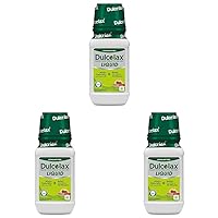 Dulcolax Liquid Laxative, Stimulant Free Laxative for Comfortable Relief, Cherry Flavor, 12 oz. (Pack of 3)