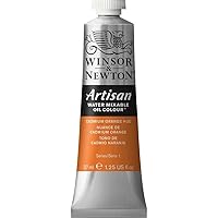 Winsor & Newton Artisan Water Mixable Oil Colour, 1.25-oz (37ml), Cadmium Orange Hue